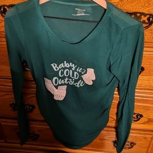 Long sleeve maternity t-shirt